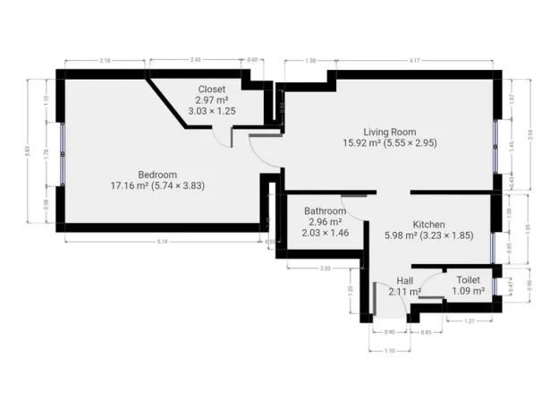 Pronájem bytu 2+kk, Praha - Žižkov, Žižkovo náměstí, 49 m2