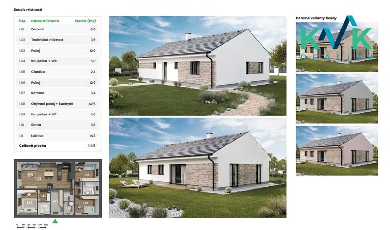 Prodej domu na klíč, Ostrov, 114 m2