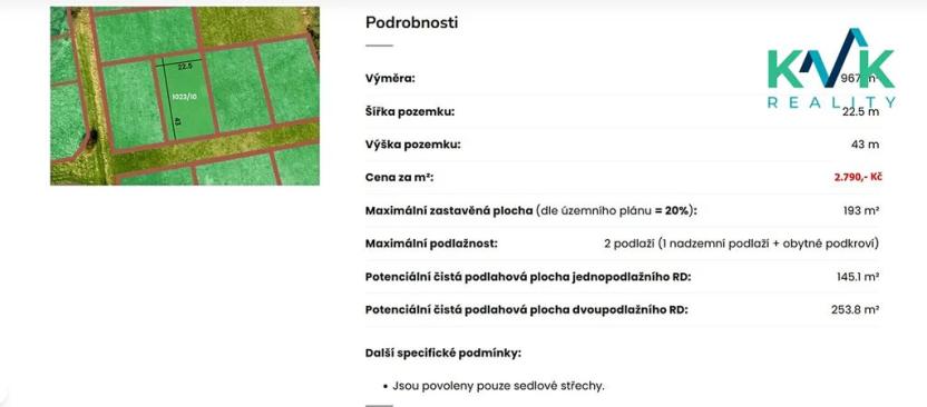 Prodej pozemku pro bydlení, Ostrov, 967 m2