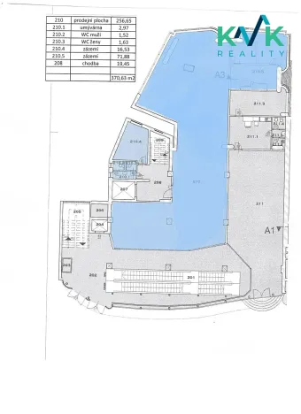 Pronájem obchodního prostoru, Karlovy Vary, T. G. Masaryka, 371 m2