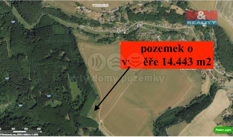 Prodej lesa, Řetůvka, 14443 m2
