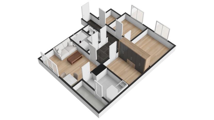 Pronájem bytu 3+1, Praha - Háje, Anežky Malé, 77 m2