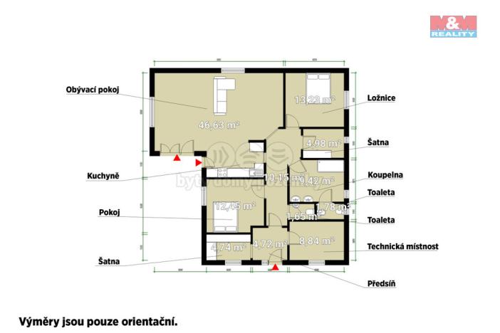 Prodej rodinného domu, Kyšice, Sadová, 118 m2