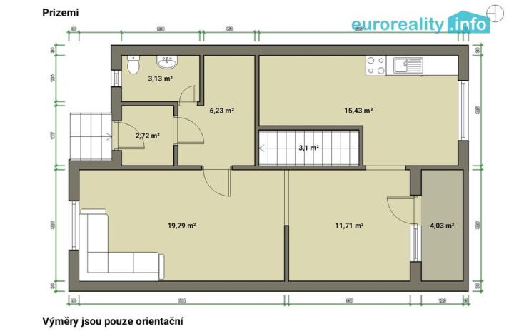 Prodej rodinného domu, Přimda - Velké Dvorce, 130 m2