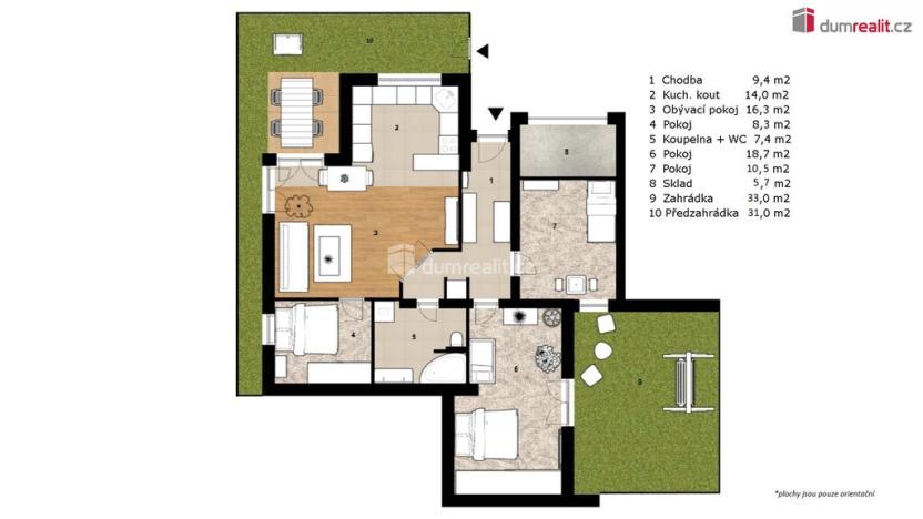 Prodej bytu 4+kk, Přezletice, U Ctěnického Potoka, 90 m2