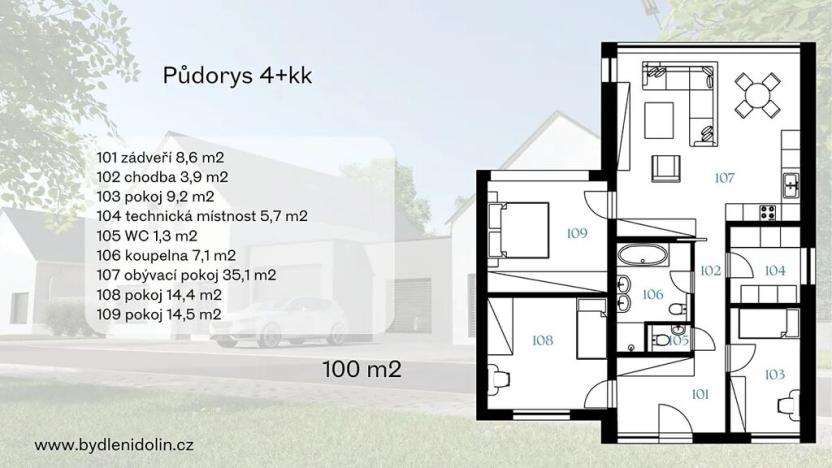 Prodej rodinného domu, Slaný, 100 m2