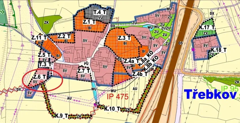 Prodej pozemku pro bydlení, Předotice - Třebkov, 1225 m2