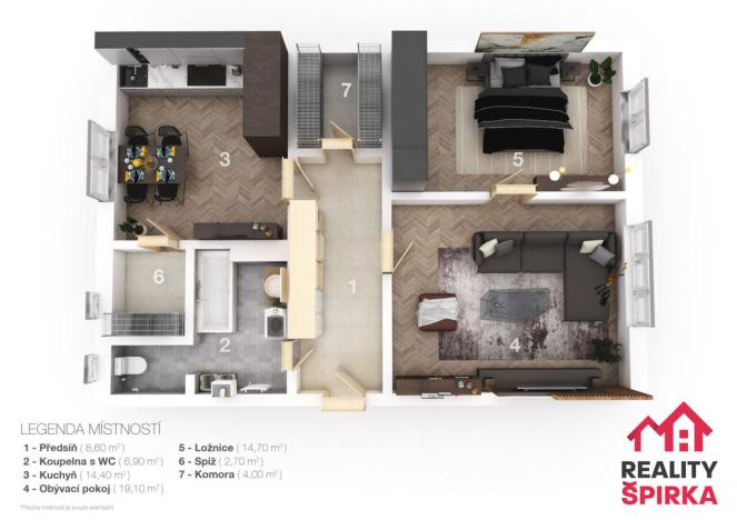 Prodej bytu 2+1, Svitavy - Předměstí, Milady Horákové, 70 m2