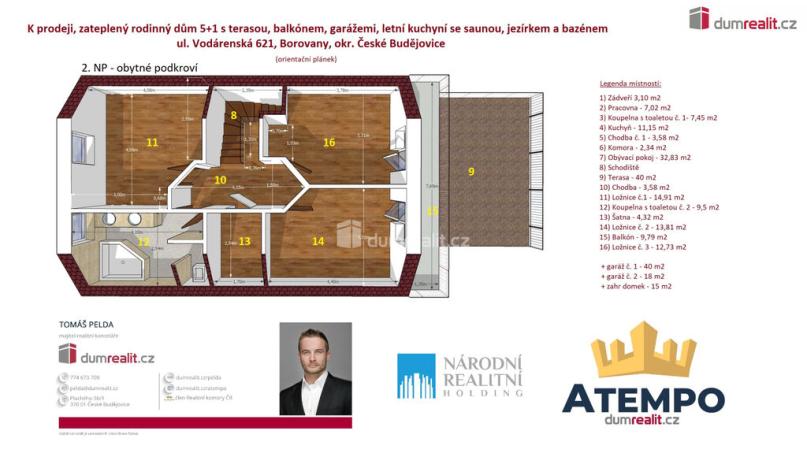 Prodej rodinného domu, Borovany, Vodárenská, 249 m2