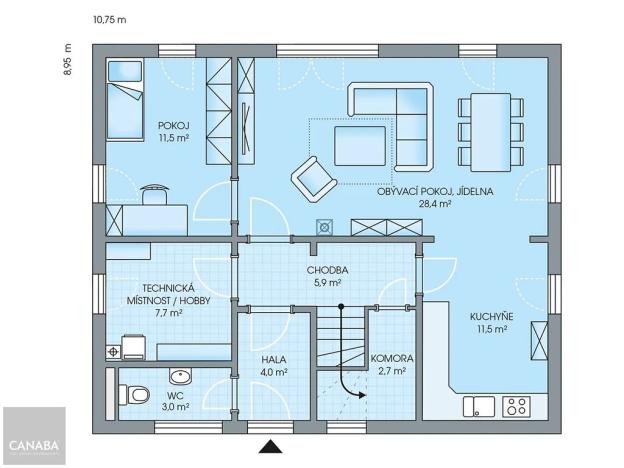 Prodej rodinného domu, Jarov, 161 m2