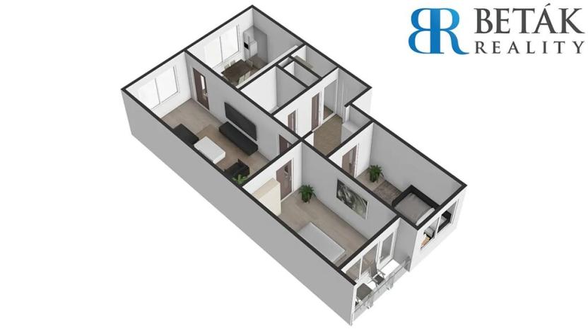 Prodej bytu 3+1, Přerov, Hranická, 67 m2