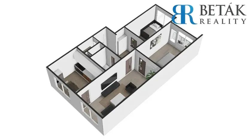 Prodej bytu 3+1, Přerov, Hranická, 67 m2