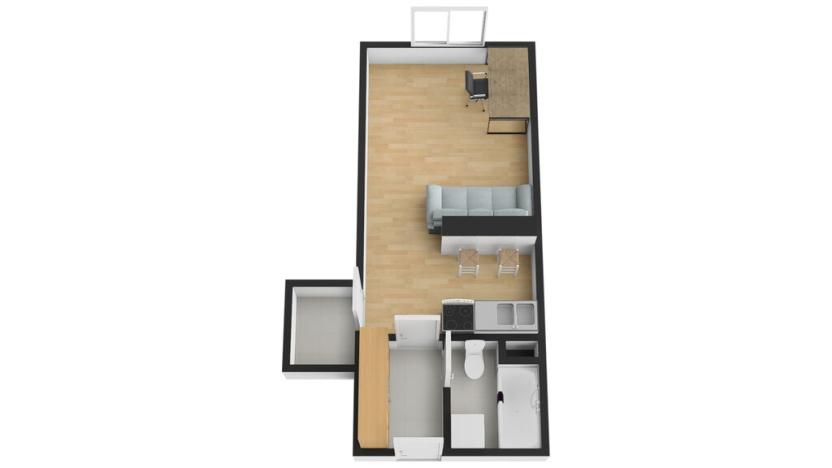 Pronájem bytu 1+kk, Praha - Hostivař, Hostivařská, 29 m2