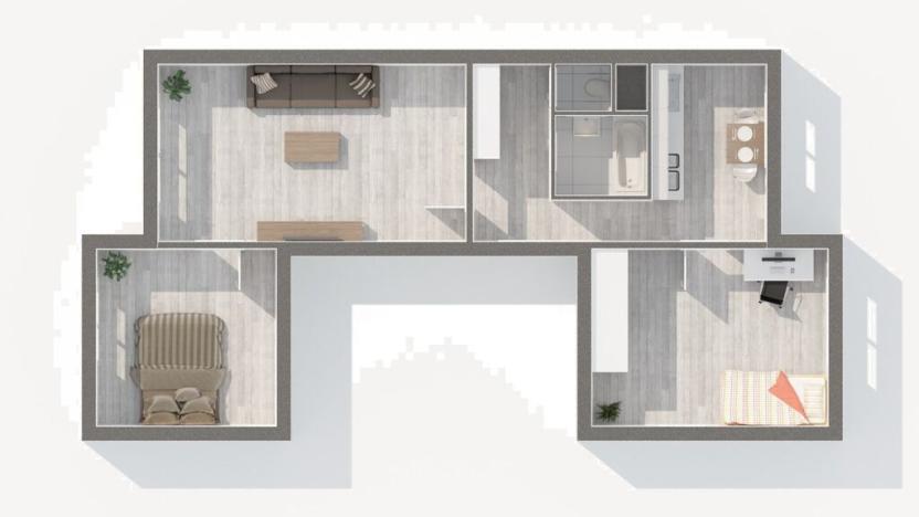 Prodej bytu 3+1, Týn nad Vltavou, Komenského, 67 m2