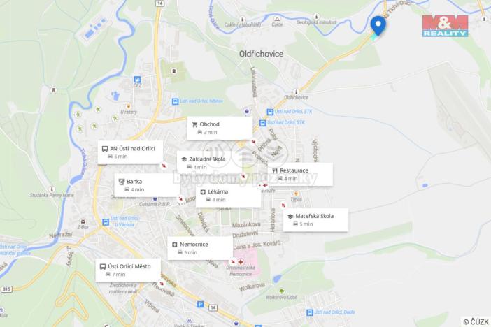 Prodej pozemku pro bydlení, Ústí nad Orlicí - Oldřichovice, 3676 m2