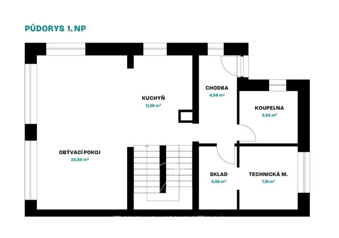 Prodej rodinného domu, Tlučná, Havlíčkova, 129 m2