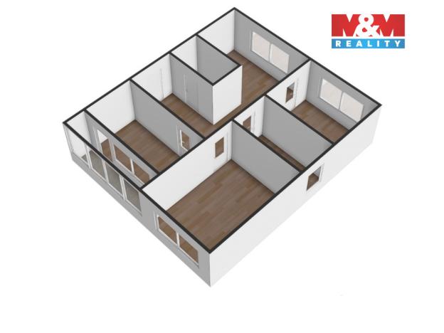 Prodej bytu 4+1, Klášterec nad Ohří, Družstevní, 85 m2