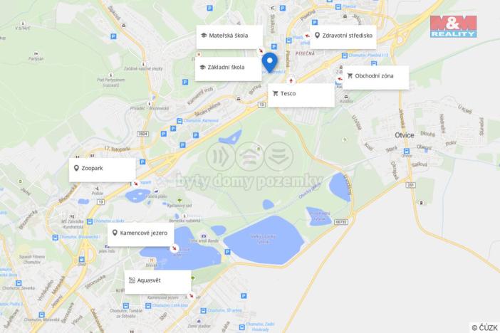 Prodej bytu 3+1, Chomutov, Borová, 62 m2