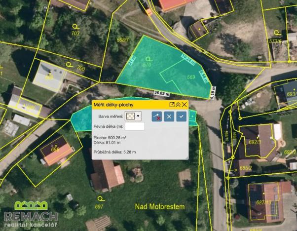 Prodej pozemku pro bydlení, Zádveřice-Raková - Zádveřice, 505 m2