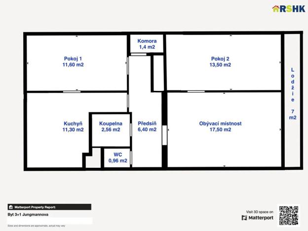 Prodej bytu 3+1, Hradec Králové, Jungmannova, 65 m2