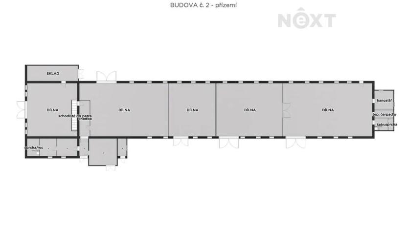 Prodej skladu, Jakubčovice nad Odrou, 1227 m2