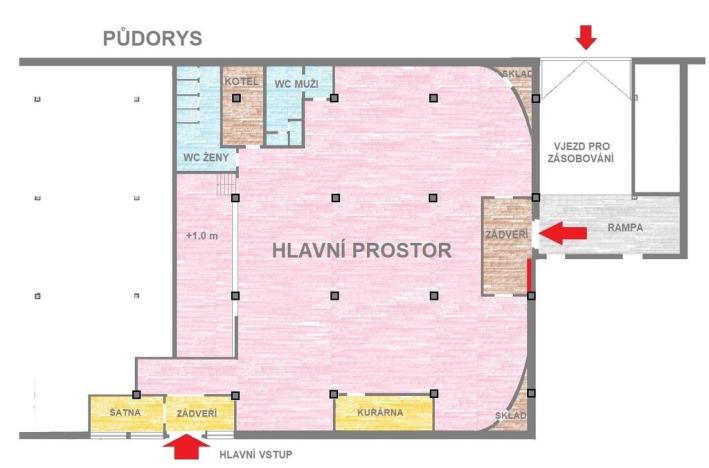 Pronájem obchodního prostoru, Kladno - Kročehlavy, Vodárenská, 505 m2