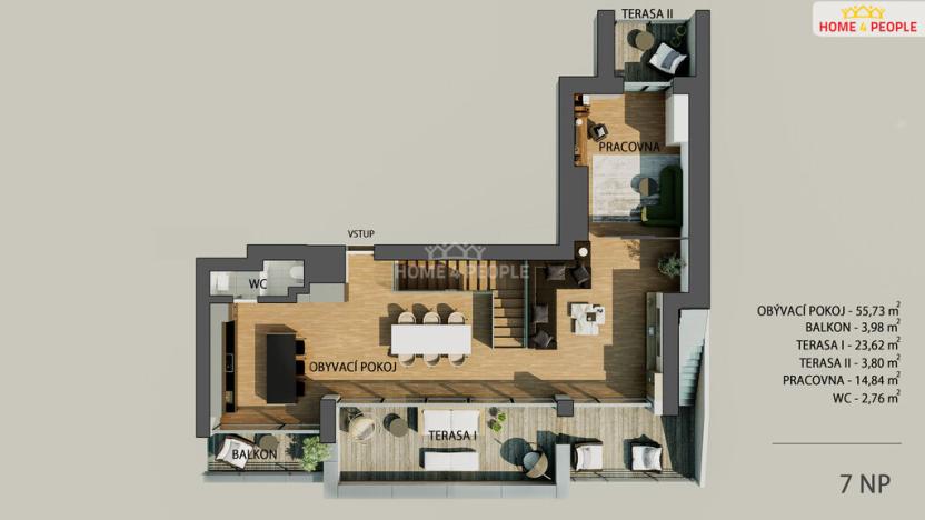 Prodej bytu 4+kk, Praha - Žižkov, Prokopova, 237 m2