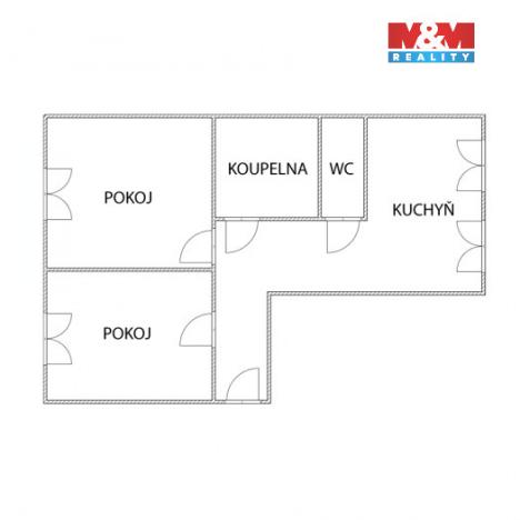 Prodej bytu 2+1, Karlovy Vary, K. Čapka, 56 m2