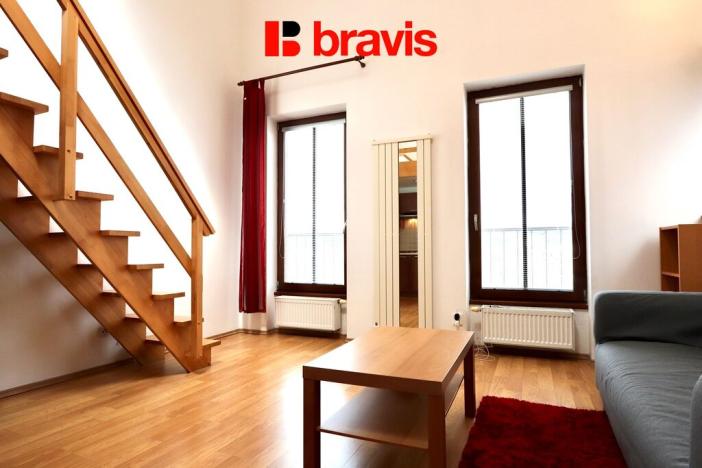 Pronájem bytu 1+kk, Brno, Křížkovského, 45 m2