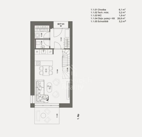 Prodej bytu 3+kk, Slatina, 84 m2