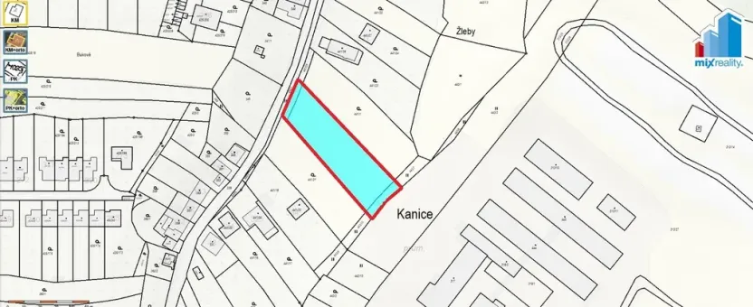 Prodej pozemku pro bydlení, Kanice, 2156 m2