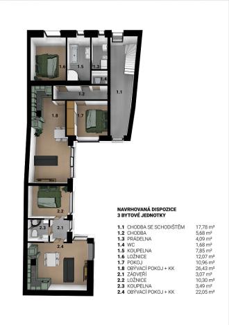 Prodej rodinného domu, Brno - Líšeň, Podolská, 431 m2