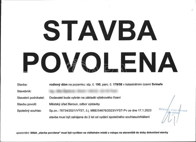 Prodej pozemku pro bydlení, Svinaře - Lhotka, 961 m2