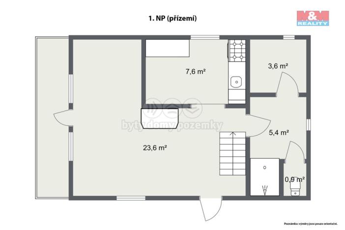 Prodej chaty, Krásný Les - Damice, 68 m2