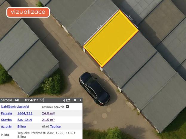 Prodej garáže, Bílina, 20 m2