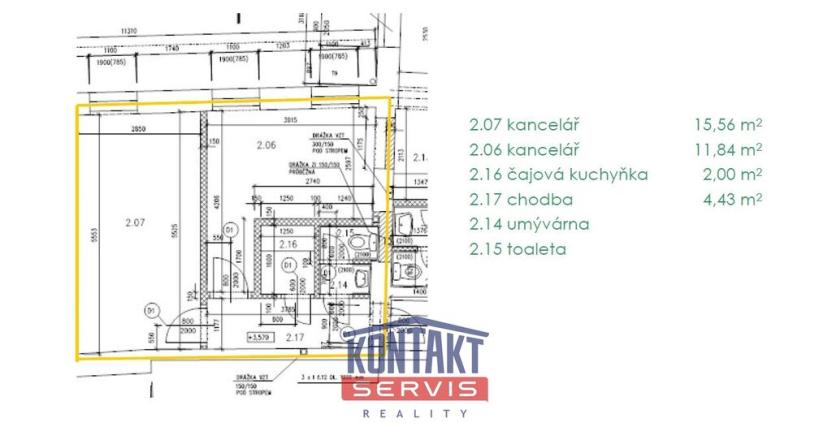 Pronájem kanceláře, České Budějovice, Hroznová, 36 m2