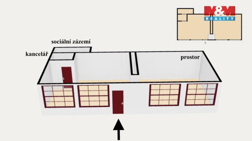 Prodej obchodního prostoru, Častolovice, Komenského, 154 m2