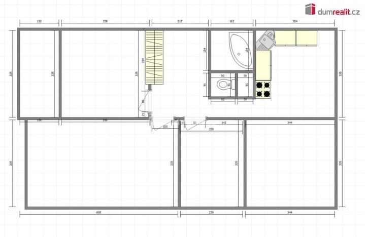 Prodej bytu 4+1, Cheb, Hrnčířská, 81 m2
