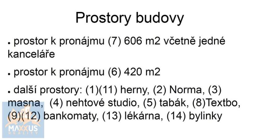 Prodej komerční nemovitosti, Žatec, Husova, 2862 m2