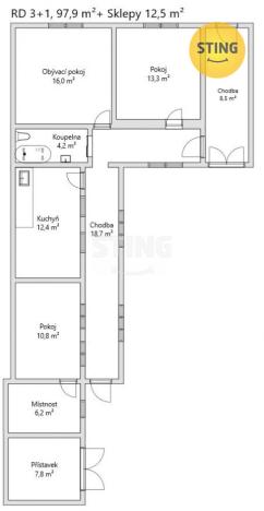 Prodej rodinného domu, Moravská Nová Ves, 110 m2