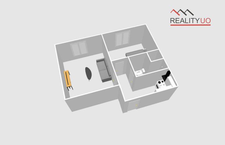 Pronájem bytu 2+kk, Ústí nad Orlicí - Hylváty, Třebovská, 37 m2