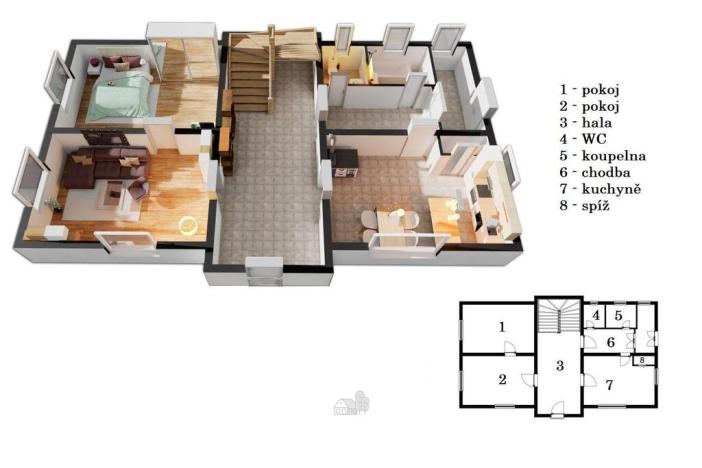 Prodej rodinného domu, Libštát, 188 m2