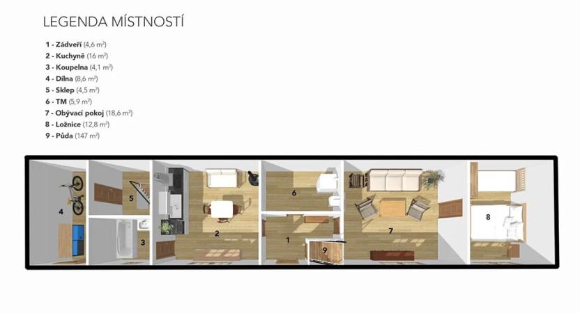 Prodej chalupy, Chudenice, 222 m2