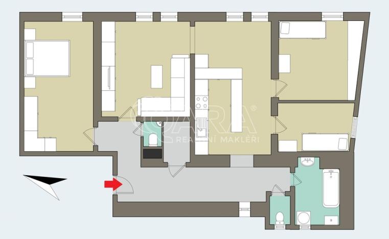 Prodej bytu 4+1, Plzeň, Křížkova, 100 m2