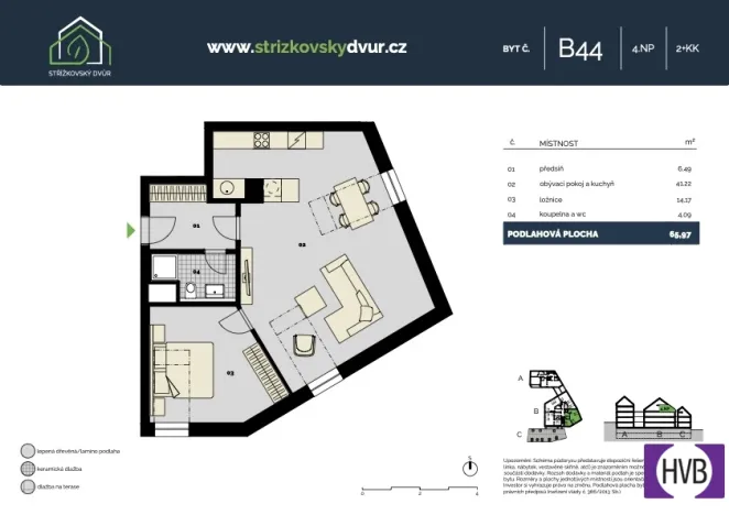 Prodej bytu 2+kk, Praha, Střížkovská, 66 m2