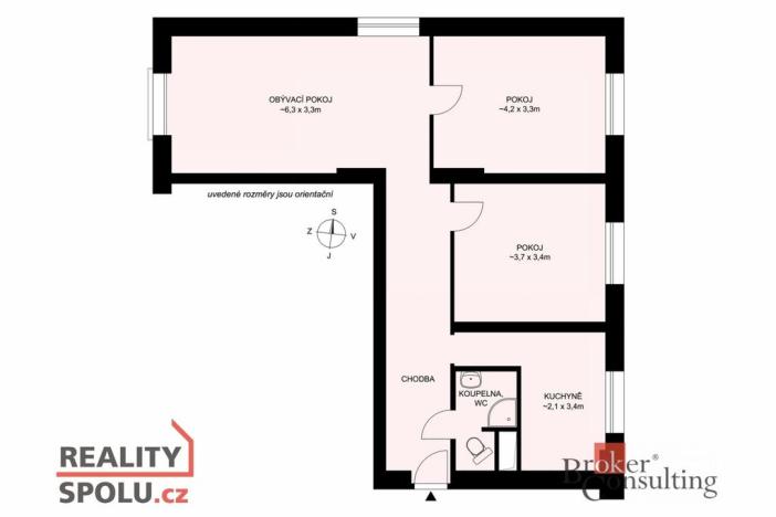 Prodej bytu 3+1, Kamenná, 69 m2