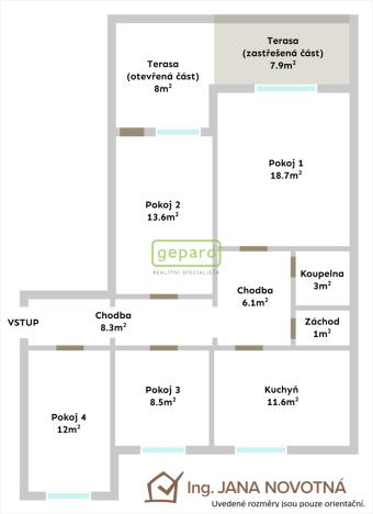 Prodej bytu 4+1, Jičín, 83 m2