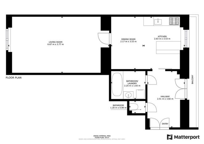 Pronájem bytu 2+kk, Praha - Nusle, 5. května, 51 m2