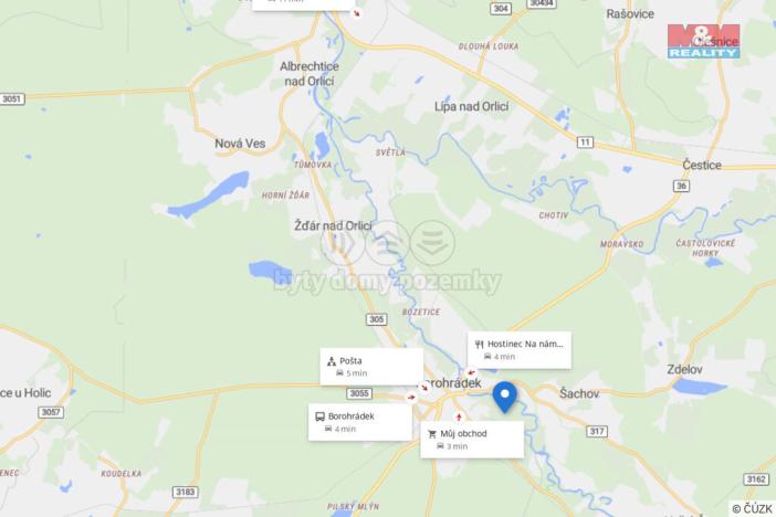 Prodej lesa, Borohrádek, 7342 m2