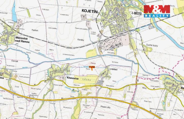 Prodej pole, Kojetín - Kojetín II-Popůvky, 1917 m2